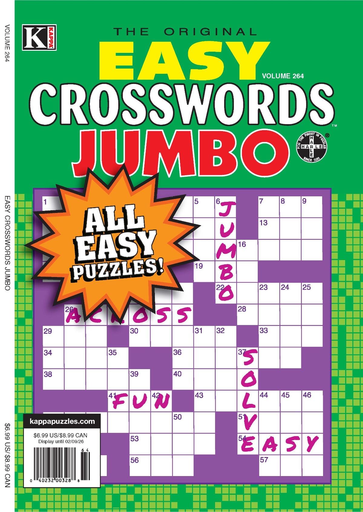 Easy Crosswords Jumbo Magazine Cover