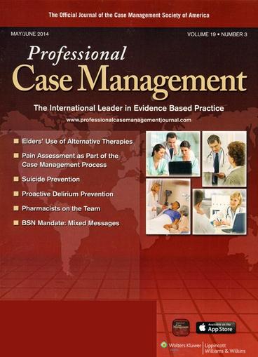 Professional Case Management Magazine Cover