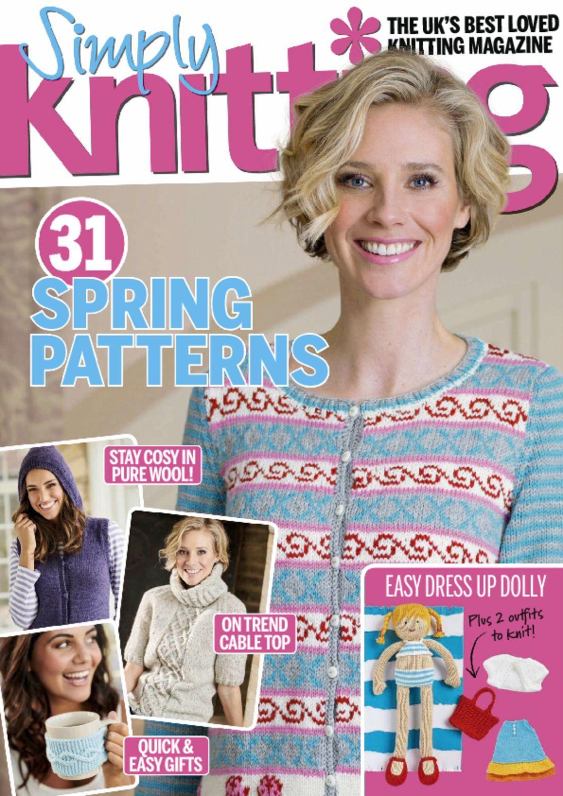 Simply Knitting Magazine June 1st, 2018 Issue Cover