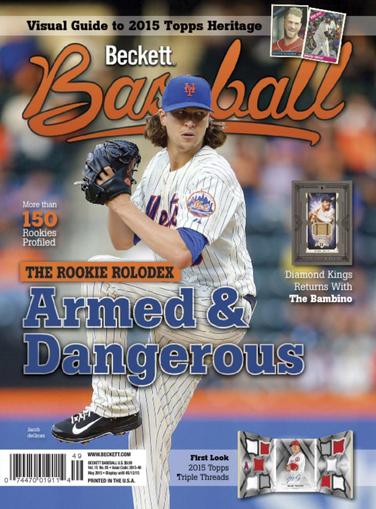 Beckett Baseball Magazine May 1st, 2015 Issue Cover