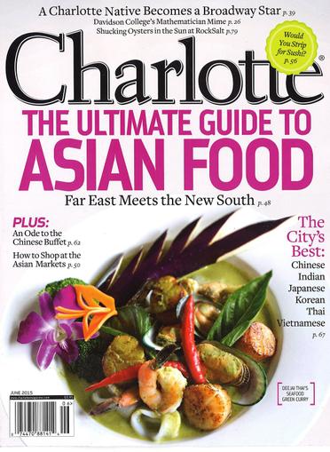 Charlotte Magazine June 1st, 2015 Issue Cover