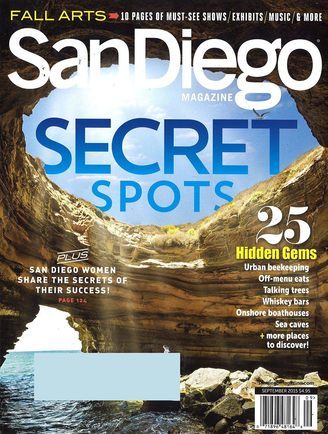 San Diego Magazine November 1st, 2015 Issue Cover