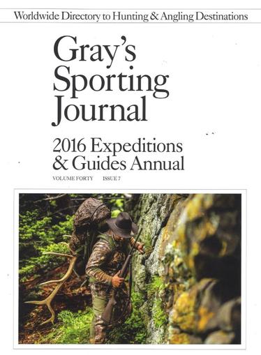 Gray's Sporting Journal Magazine December 1st, 2015 Issue Cover