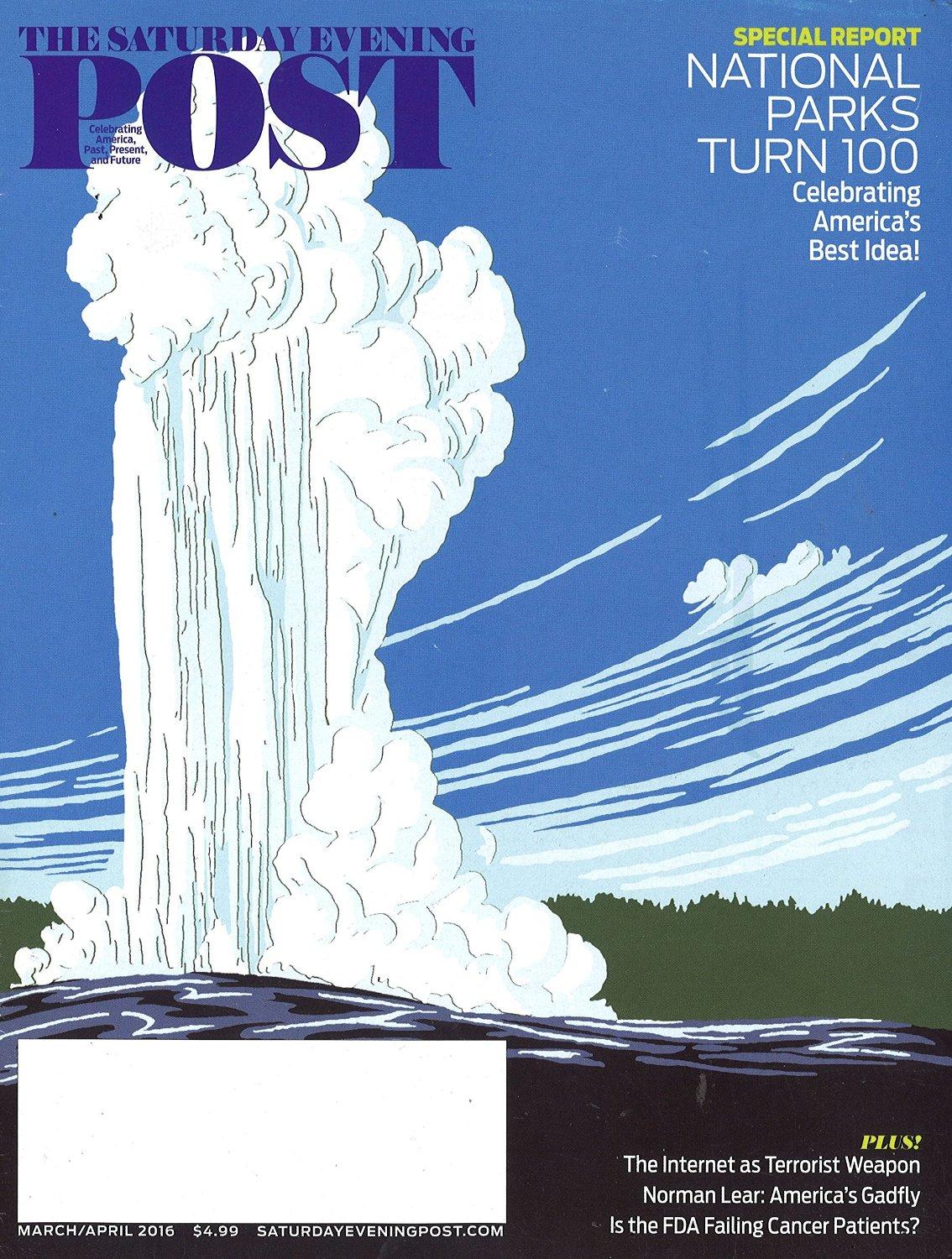 Saturday Evening Post Magazine Subscription                    April 1st, 2016 Issue