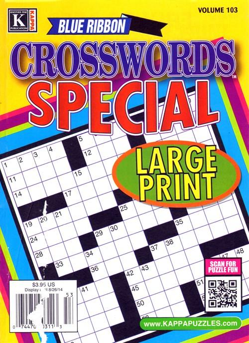 Blue Ribbon Crosswords Special Magazine Cover