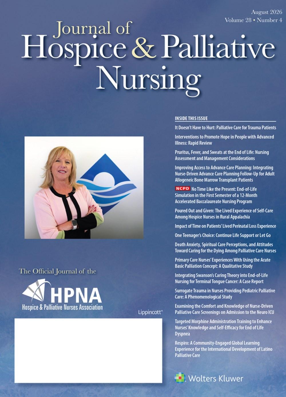 Journal Of Hospice & Palliative Nursing