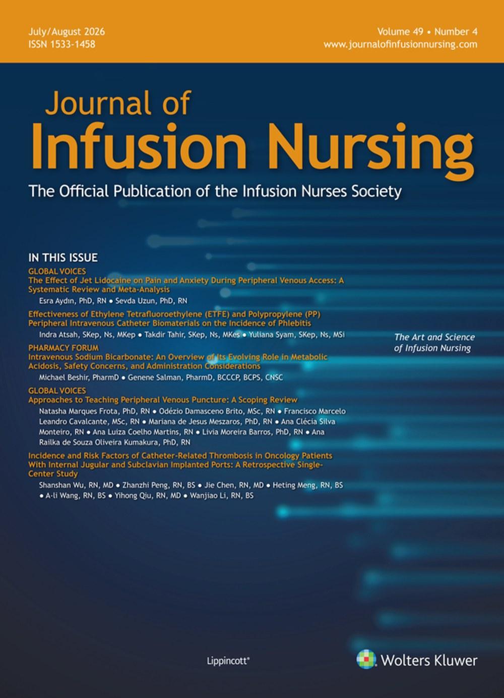 Journal Of Infusion Nursing Cover