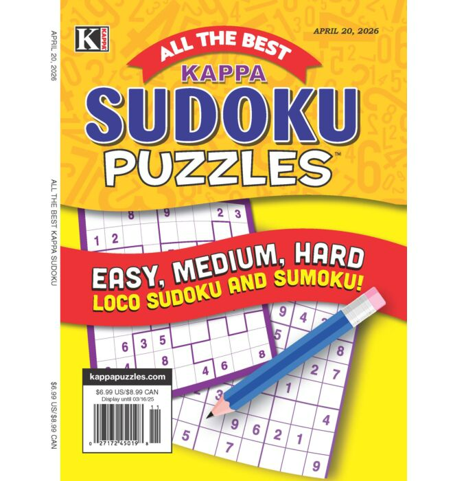 All The Best Kappa Sudoku Puzzles Magazine Cover