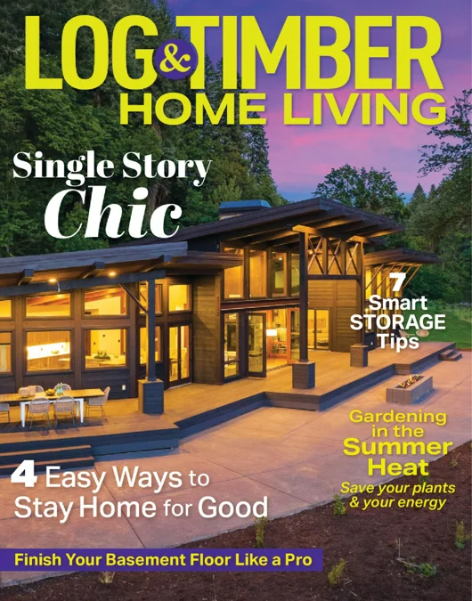 Log And Timber Home Living Magazine Cover