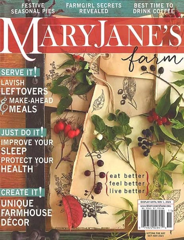 Maryjanes Farm Magazine Cover