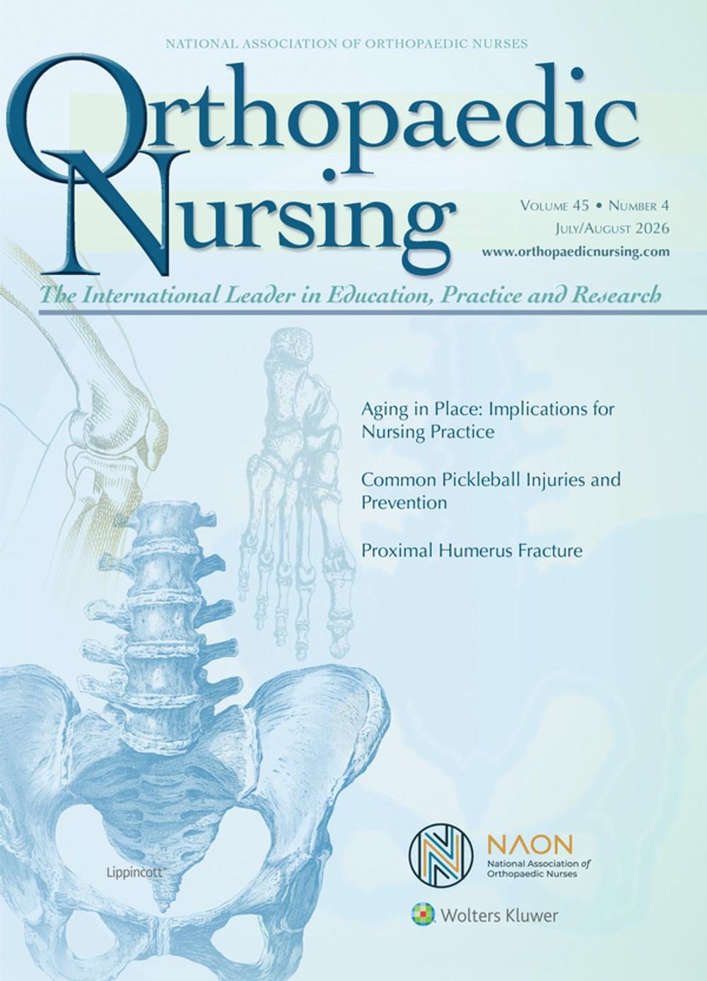 Orthopaedic Nursing Magazine Cover