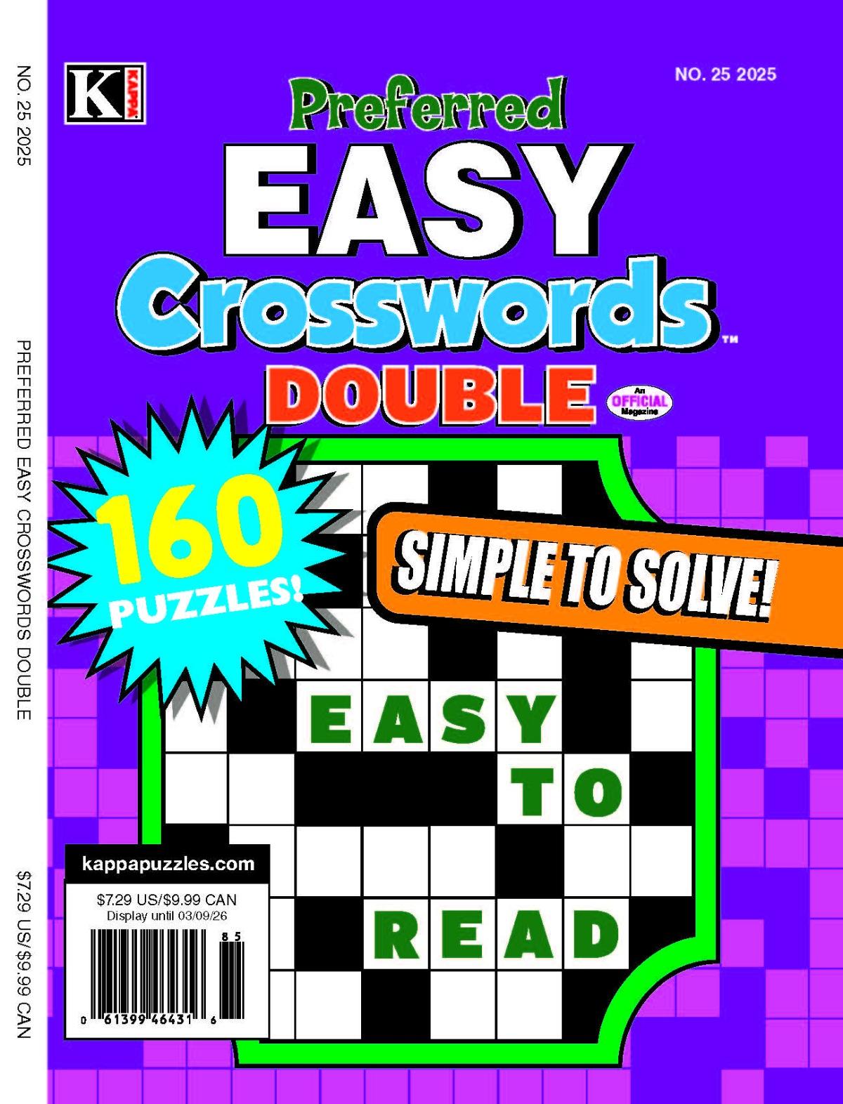 Preferred Easy Crosswords Double Magazine Cover