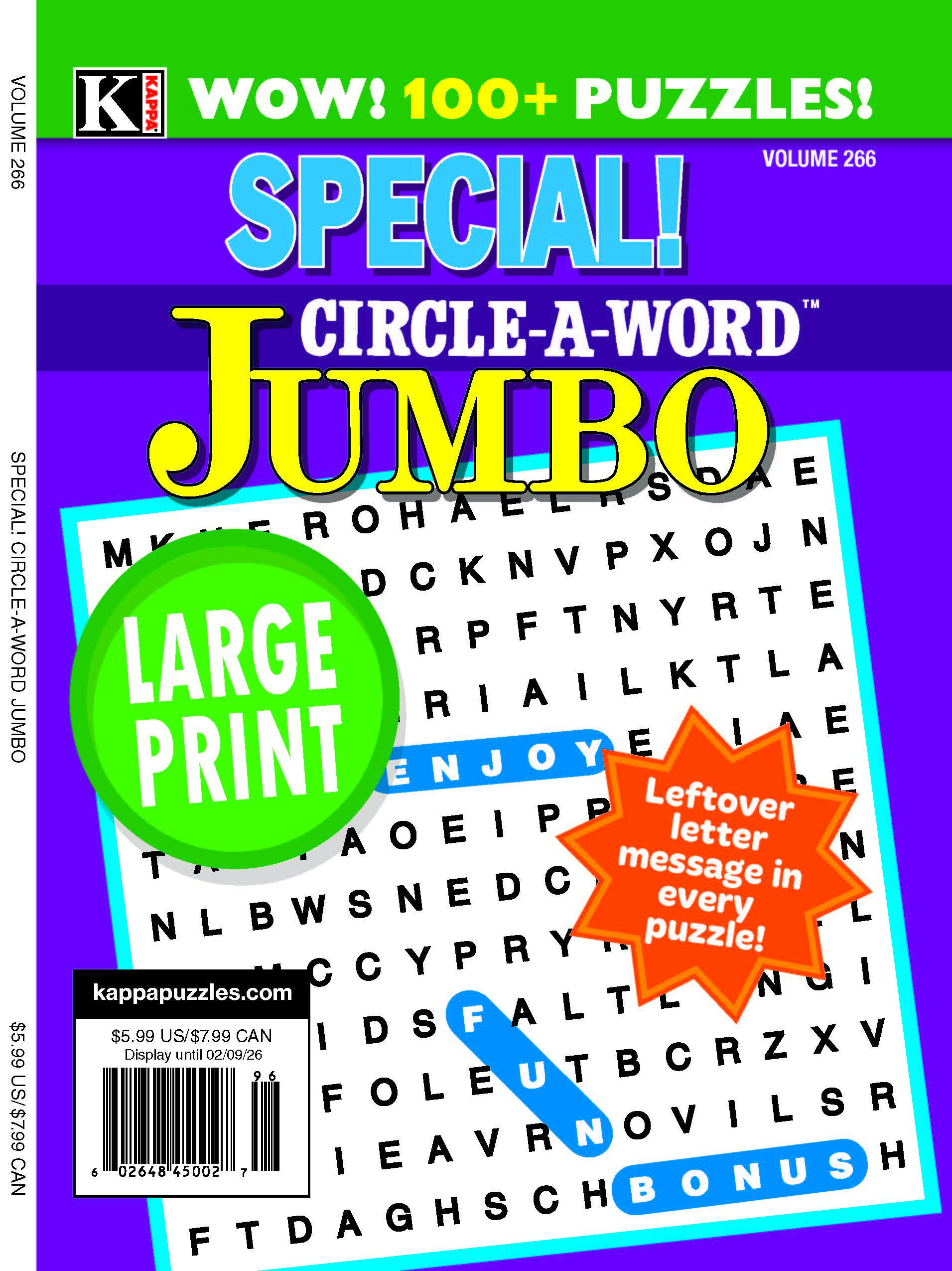 Special! Circle-a-word Jumbo Magazine Cover