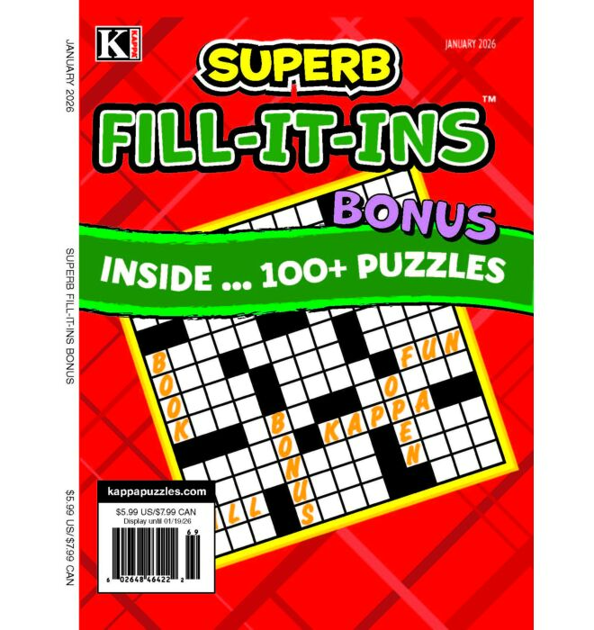 Superb Fill-it-ins Bonus Magazine Cover