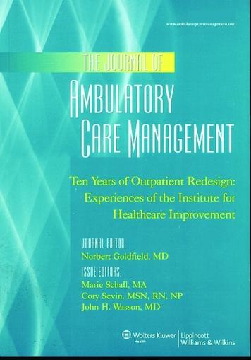 Journal Of Ambulatory Care Management Cover