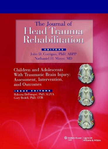Journal Of Head Trauma Rehabilitation Cover