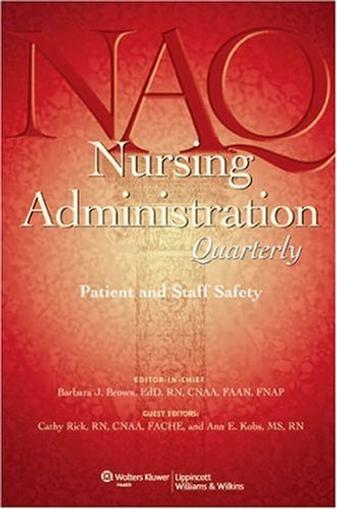 Nursing Administration Quarterly Magazine Cover