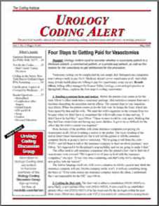 Urology Coding Alert